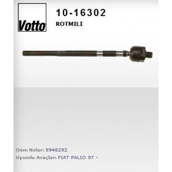 VOTTO 10-16302 ROT MILI PALIO WEEKEND  HIDROLIK M14X1.5