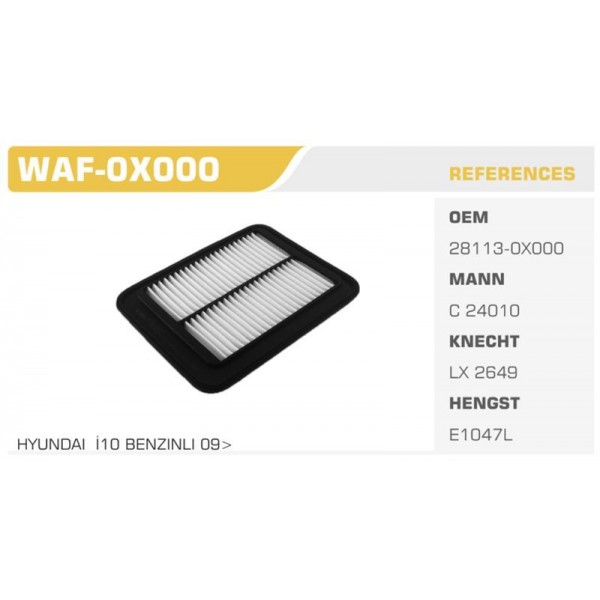 WINKEL WAF-0X000 HAVA FILTRESI i10 08-