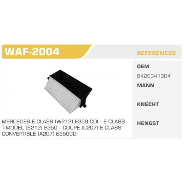 WINKEL WAF-2004 E 350 -  E-CLASS Coupe (C207) - E 350 CDI - E-CLAS