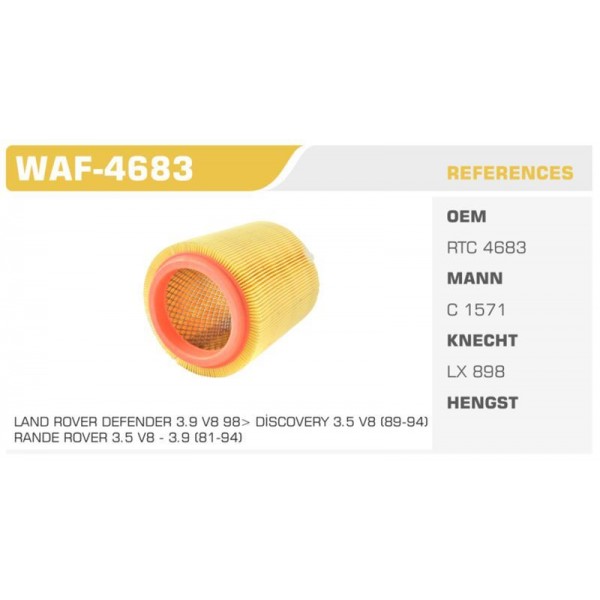 WINKEL WAF-4683 HAVA FILTRESI RANGE ROVER 3.5 V8