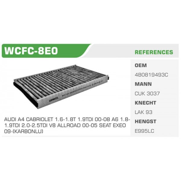 WINKEL WCFC-8 POLEN FILTRESI A4 00-