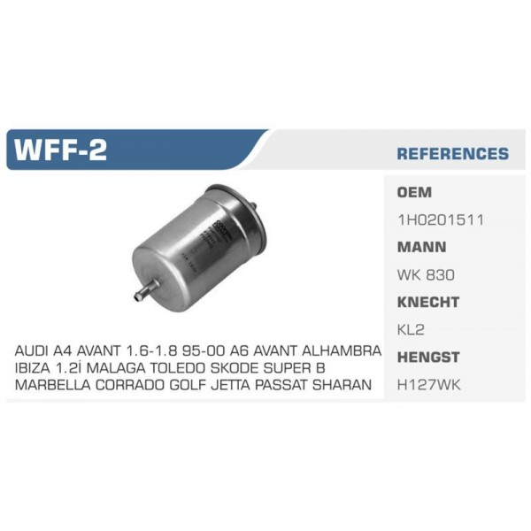 WINKEL WFF-2 BENZIN FILTRESI MERCEDES SL R129 SL600 349HP 92-