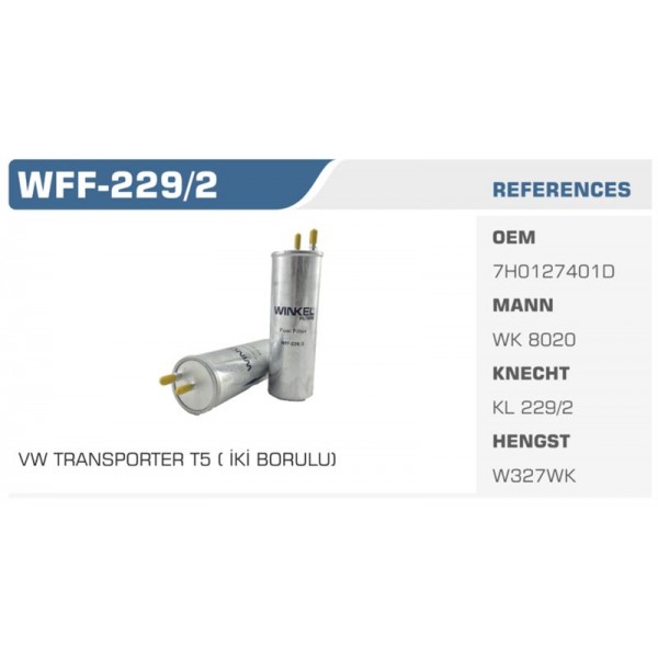 WINKEL WFF-229-2 MAZOT FİLTRESİ TRANSPORTER T5 03-