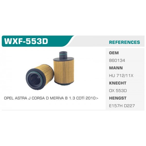 WINKEL WXF-553D YAG FILTRESI 500  X 14-