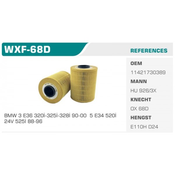 WINKEL WXF-68D YAG FILTRESI BMW 3 E36 91-