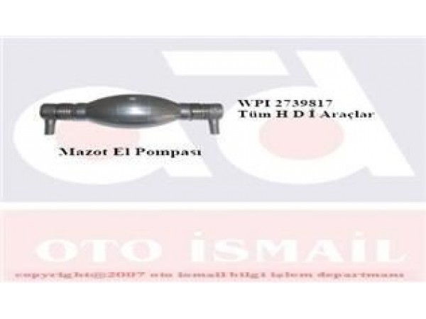 WPI 2739817 MAZOT EL POMPASI TUM HDI ARAÇLAR IÇIN