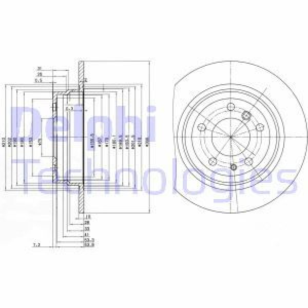 DELPHI BG2431 FREN DİSKİ ÇİFTLİ PAKET BMW 518-520-524-525-530-535-M5 01/1988 06/1996