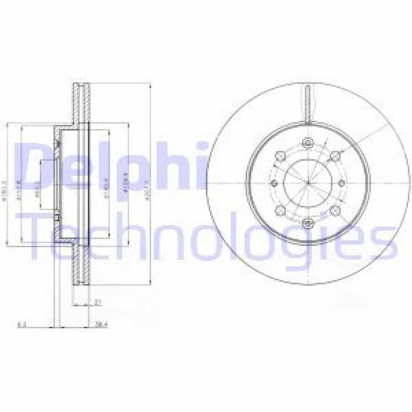 DELPHI BG2759 FREN DISKI ÖN CIVIC V 91-