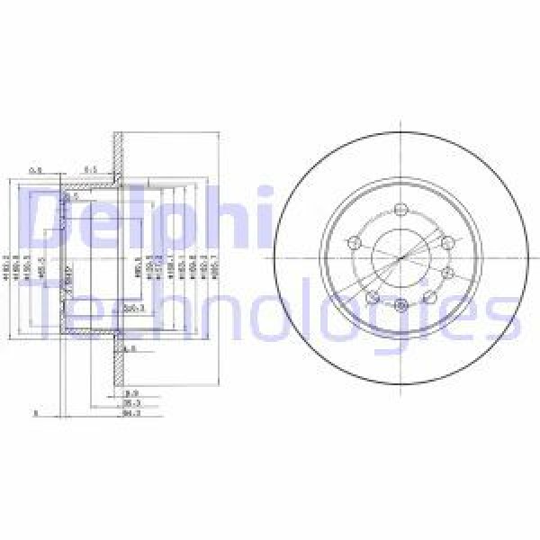 DELPHI BG3274 FREN DISKI ARKA VECTRA B 95-